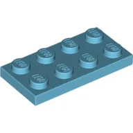 Plate 2 x 4 / Medium Azure