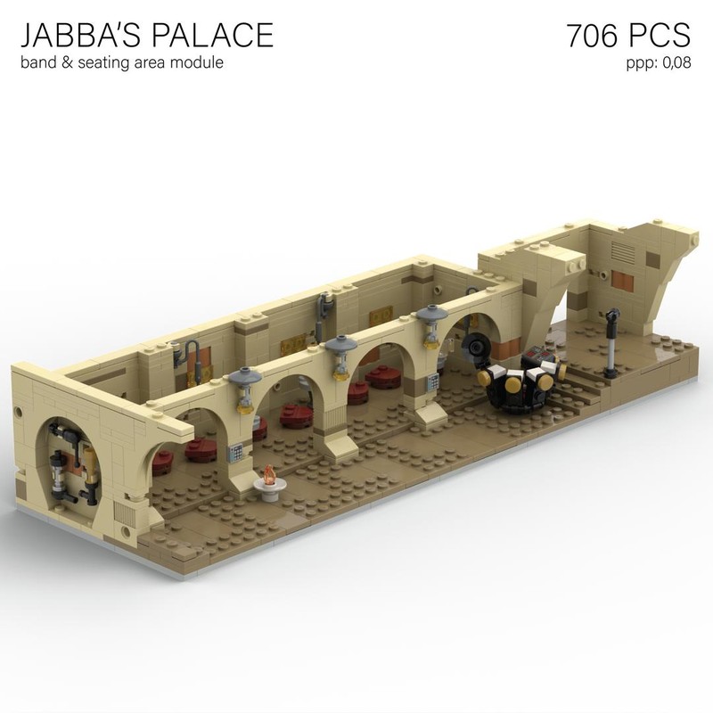 Lego Jabba's Palace, Module IV: Band and seating area