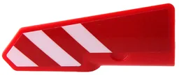 Technic, Panel Fairing #21 Very Small Smooth, Side B with Red and White Danger Stripes Pattern (Sticker) - Set 42098