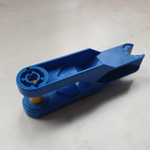 Lego Duplo Toolo Arm 2 x 6 with Triangular Set Screw and Clip Ends / Blue