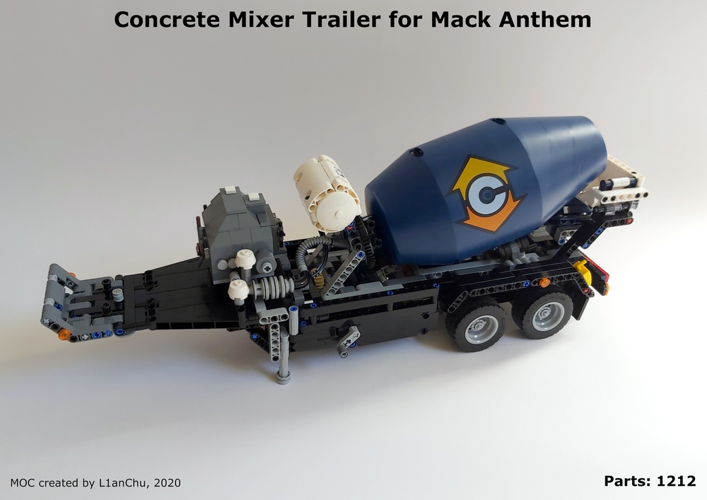 Lego Concrete Mixer Trailer for Mack Anthem (42078)