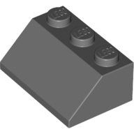 Lego Brick Sloped 45° 2 x 3 / Dark Bluish Gray