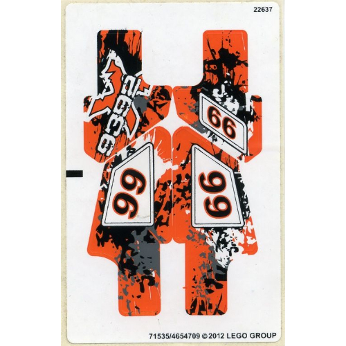 Lego Sticker Sheet for Set 9392-1 / [No Color/Any Color]