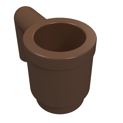 Lego Equipment Cup / Mug [Plain] / Brown
