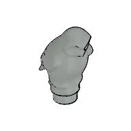 Animal, Bird, Owl Large, Rounded Features / Light Gray
