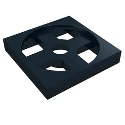 Turntable 2 x 2 Plate, Base / Black