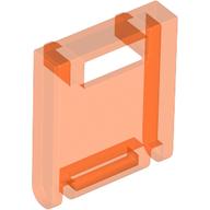 Lego Box 2 x 2 x 2 Door with Slot / Trans-Neon Orange