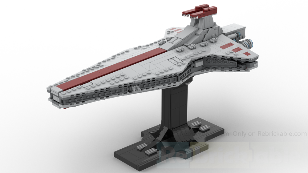 Lego Midi-scale Venator-class Republic Attack Cruiser (in scale with the official Acclamator-class)