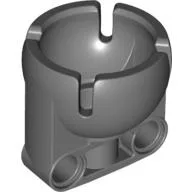 Technic Steering Ball Joint Large Receptacle / Dark Bluish Gray