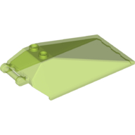 Lego Windscreen 8 x 4 x 2 with Handle and 2 Studs [Hollow Studs] [Plain] / Trans-Bright Green