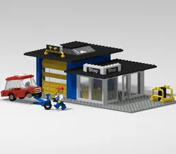 Auto Parts Shop & Service Station