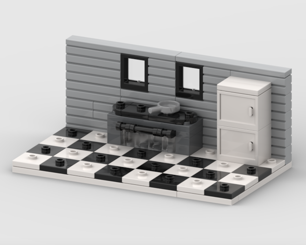 Lego Kitchen With Oven And Fridge