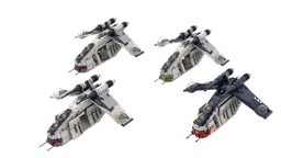 75021 Republic Gunship Variants - Doors, Blue Colour & Muunilinst Gunship