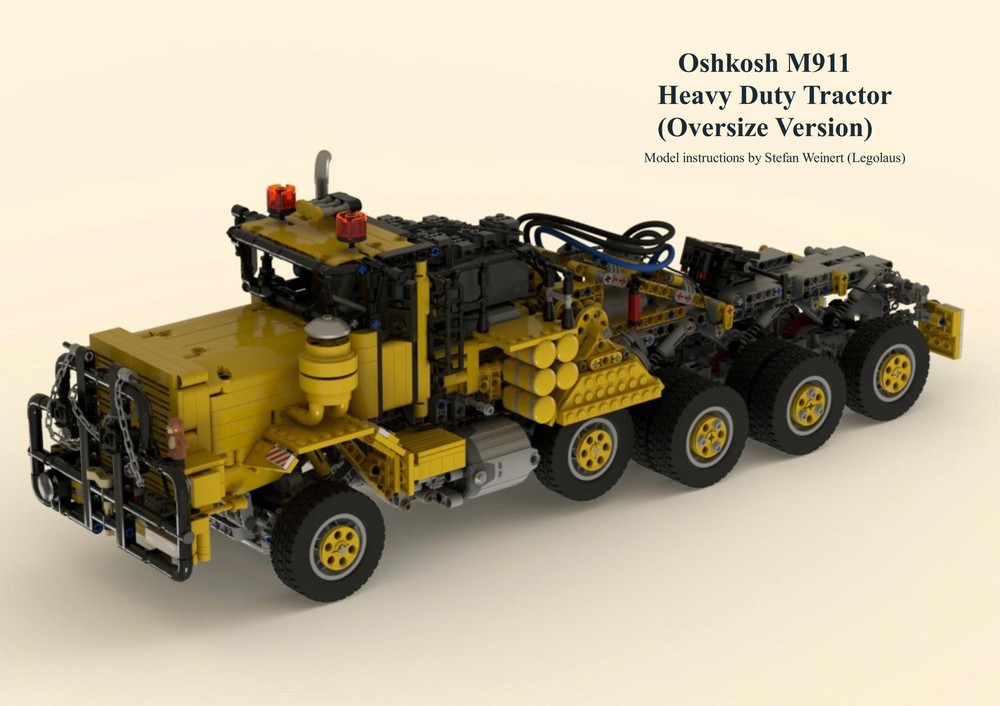 Lego Oshkosh M911 Heavy Duty Tractor 10x8x4 (Oversize Version)
