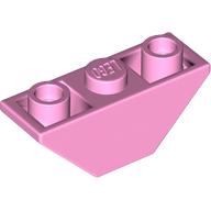 Lego Brick Sloped Inverted 45° 3 x 1 Double with 2 Blocked Open Studs / Bright Pink