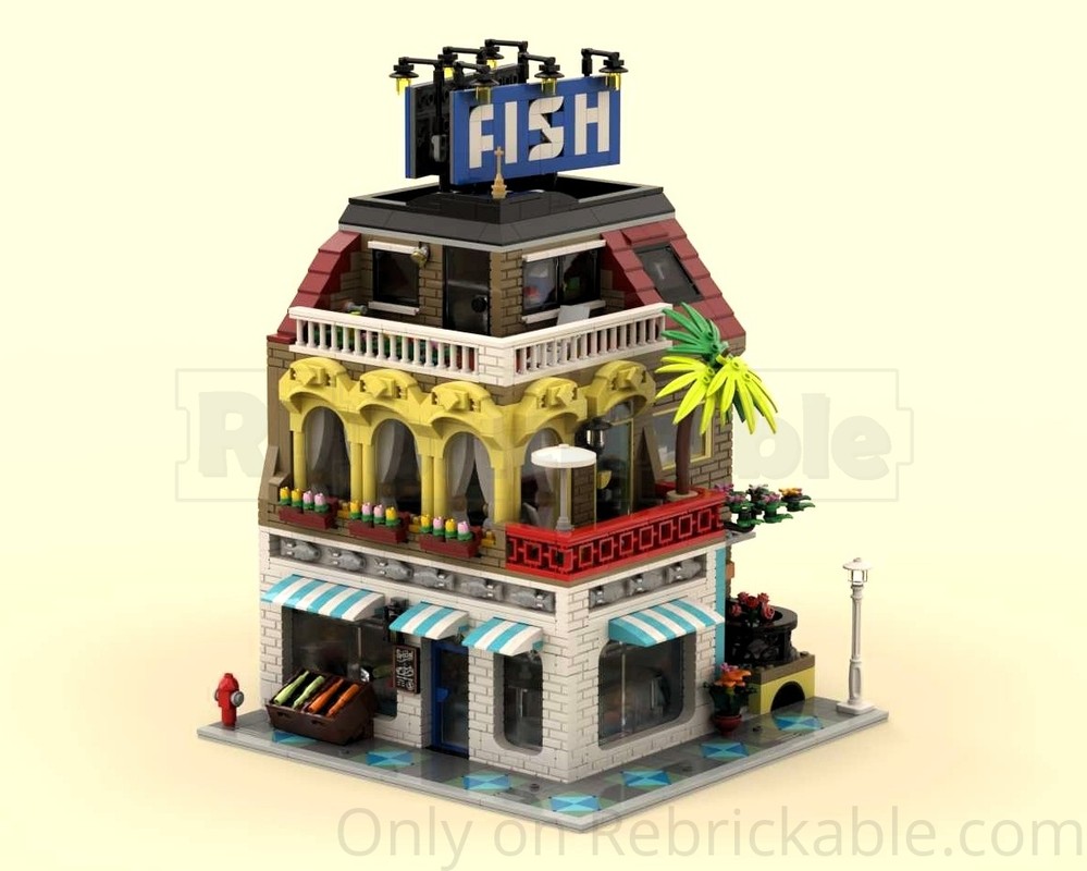 Lego Corner Fish Shop