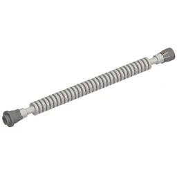 Flexible Ribbed Hose 8mm Ends 12L with Tabbed Dark Bluish Gray Ends / Light Bluish Gray