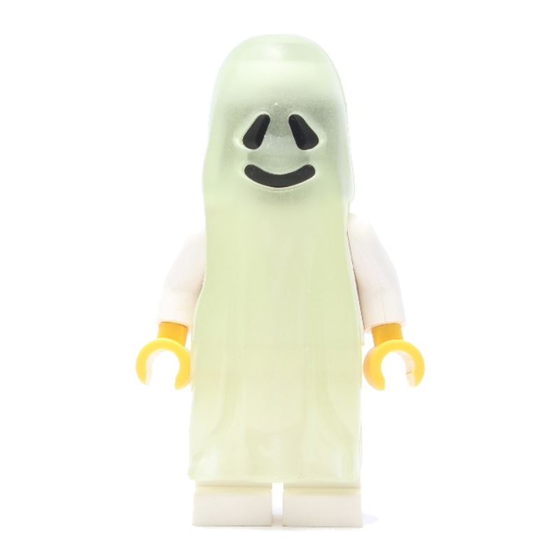 Lego Ghost - Glow in the Dark, White Legs, Yellow Hands