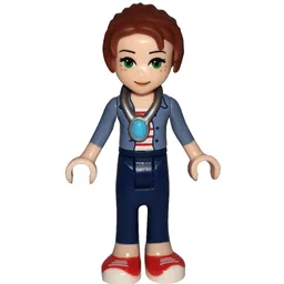 Emily Jones with Sand Blue Jacket and Necklace