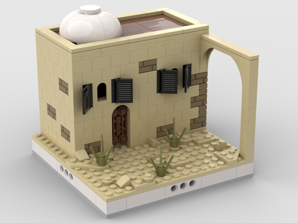 Lego Desert House #8 for a Modular Desert village