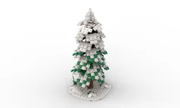 LEGO Winter Tree MOC – Realistic Forest Tree - Winter Version