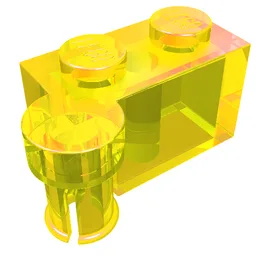 Hinge Brick 1 x 4 [Upper] / Trans-Yellow