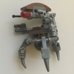 Droideka / Destroyer Droid, Reddish Brown Shell, Flat Silver Legs