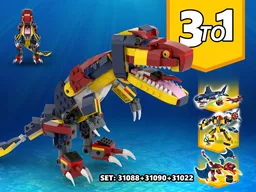 3 TO 1 Dinosaur Alternative Build | Build from set 31090 + 31088 + 31102