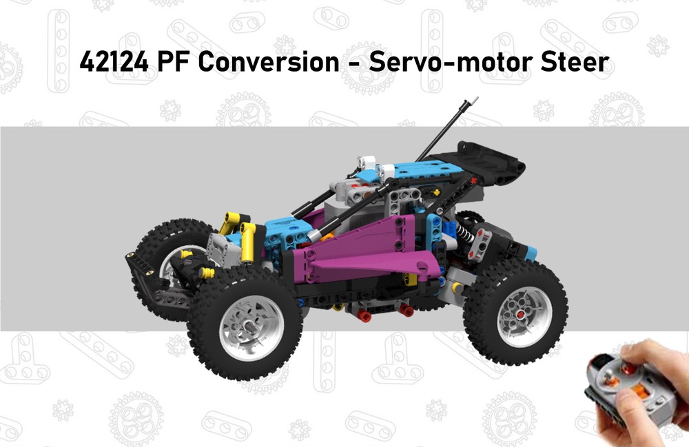 Lego 42124 PF Conversion (Servo-motor steer)