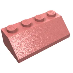 Brick Sloped 45° 2 x 4 / Sand Red