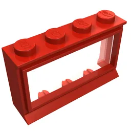 Window 1 x 4 x 2 Classic with Solid Studs [Complete]