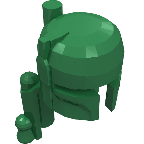 Lego Helmet, Rocket Pack [Plain] / Green