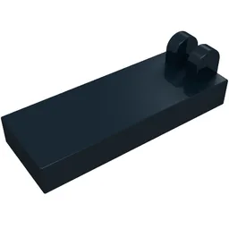 Hinge Tile 1 x 2 1/2 with 2 Fingers on Top / Black