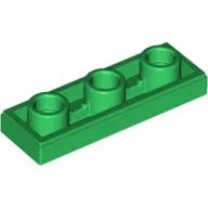 Tile Special 1 x 3 Inverted with Center Hole / Green