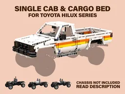 SINGLE CAB and CARGO BED for Toyota HILUX (WHITE)