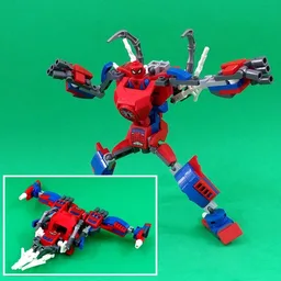 Transformer Spiderman Jet Mech from set 76146