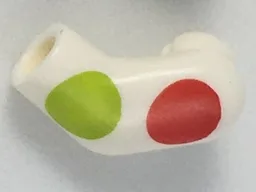 Arm, Left with Large Red and Lime Polka Dots Pattern