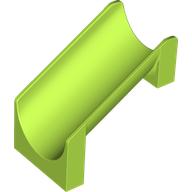 Lego Slide Straight 4 x 6 x 6 / Lime
