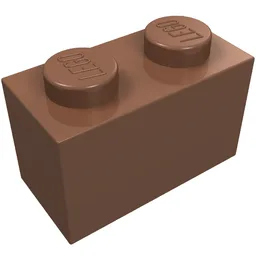 Brick 1 x 2 / Light Brown