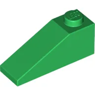 Brick Sloped 33° 3 x 1 / Green