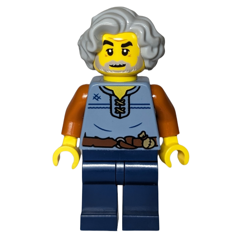 Lego Weaver, Sand Blue Torso, Dark Blue Legs