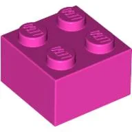 Brick 2 x 2 / Dark Pink