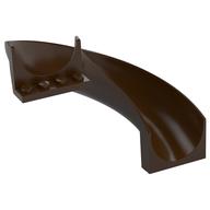 Lego Slide Curved 180° / Dark Brown