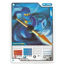 Trading Card, Ninjago Deck #1: 5 - Jay - International Version / [No Color/Any Color]