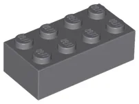 Brick 2 x 4 / Dark Bluish Gray