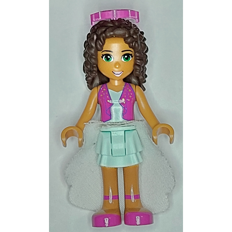 Lego Andrea- Magenta Vest, Light Aqua Skirt