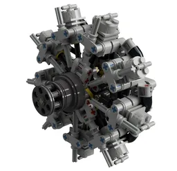 9 Cylinder Rotary Radial Engine