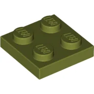 Plate 2 x 2 / Olive Green