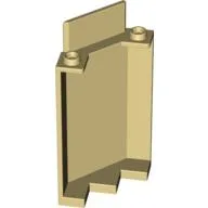 Panel 3 x 3 x 6 Corner Wall without Bottom Indentations / Tan