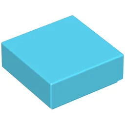 Tile 1 x 1 with Groove / Maersk Blue
